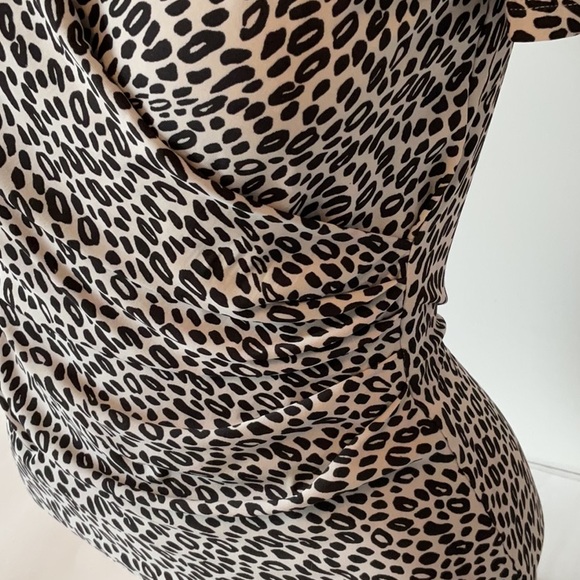 MaxMara Animal Print Ruched Top - Picture 3 of 8